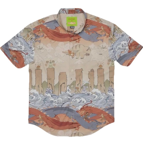 RSVLTS Other - RSVLTS Nickelodeon Last Airbender Team Avatar Kunuflex Short Shirt Mens 3XL